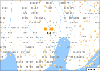 map of Ohawu