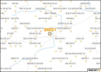 map of Óhegy