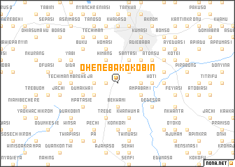 map of Oheneba Kokobin