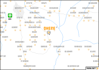 map of Ohere