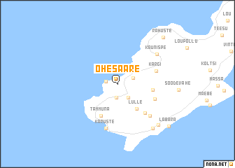 map of Ohesaare