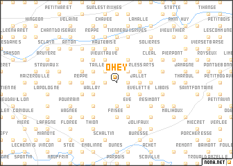 map of Ohey