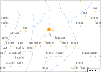 map of Ohe