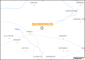 map of Ohimaanperä