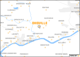 map of Ohioville