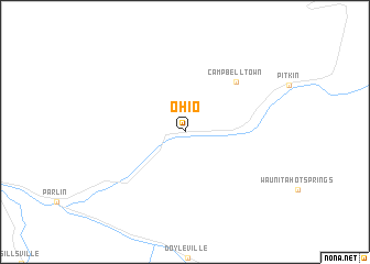 map of Ohio