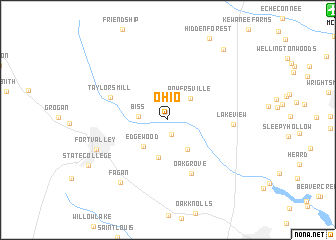 map of Ohio