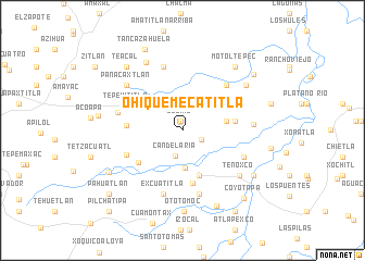 map of Ohiquemecatitla
