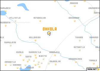 map of Ohkola