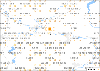 map of Ohle