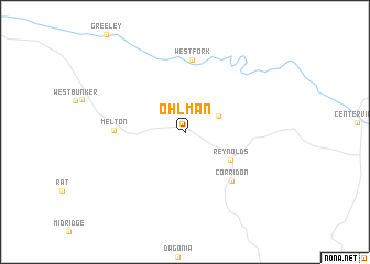 map of Ohlman