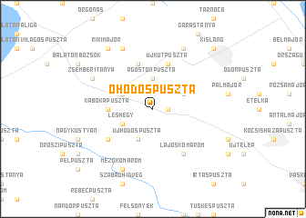 map of Óhódospuszta