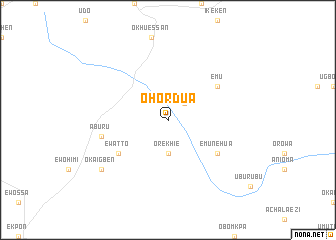 map of Ohordua