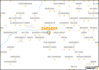 map of Ohrdorf