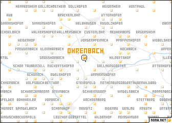 map of Ohrenbach