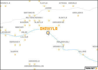 map of Ohrikylä