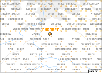 map of Ohrobec