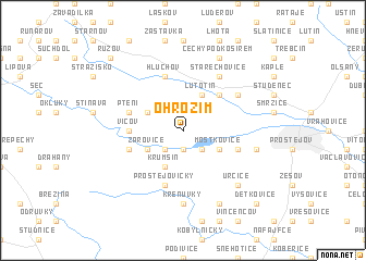 map of Ohrozim