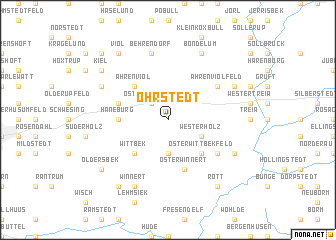 map of Ohrstedt