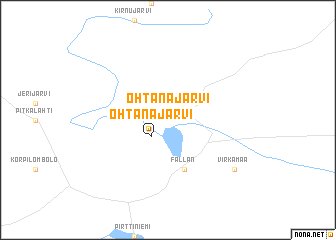 map of Ohtanajärvi