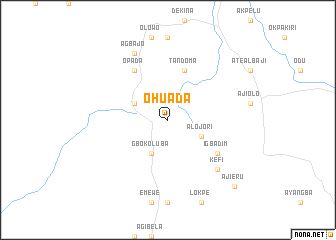 map of Ohuada