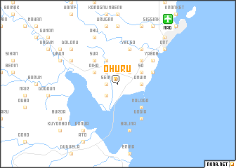 map of Ohuru