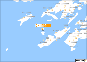 map of Ŏhwado-ri