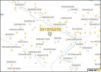 map of Ohyŏn-dong