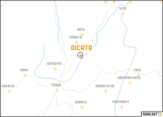 map of Oicatá