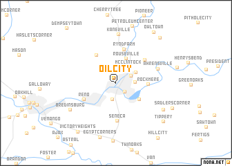 map of Oil City