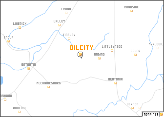 map of Oil City