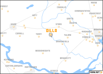 map of Oilla