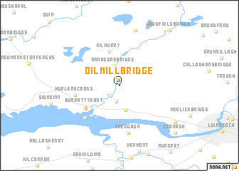 map of Oil Mill Bridge