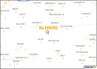 map of Oil Spring