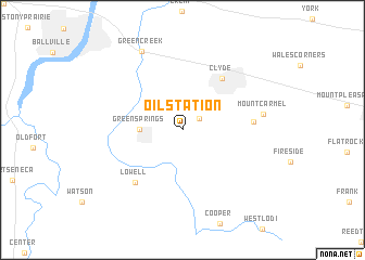 map of Oil Station