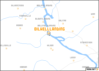 map of Oil Well Landing