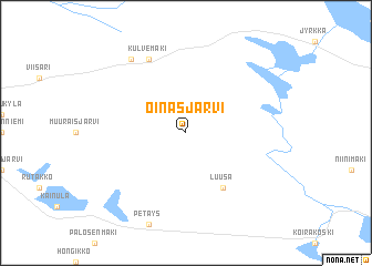 map of Oinasjärvi