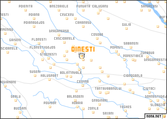 map of Oineşti