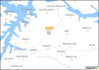 map of Oine