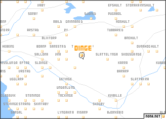 map of Öinge