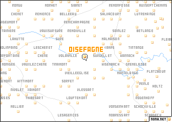 map of Oisefagne
