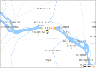 map of Oiteiro