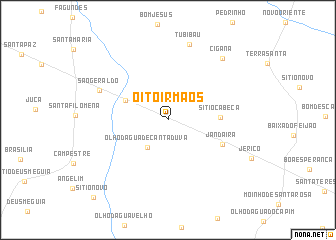 map of Oito Irmãos