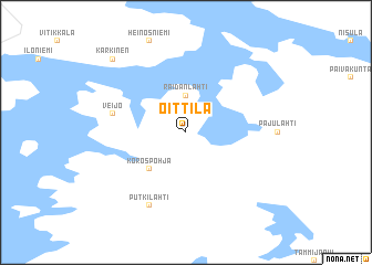 map of Oittila