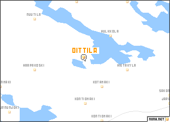 map of Oittila