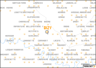 map of Oizy