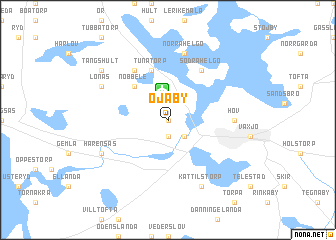 map of Öjaby