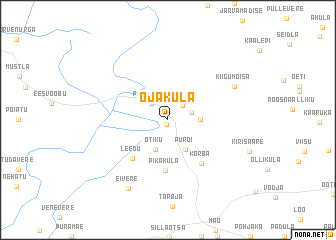 map of Ojaküla