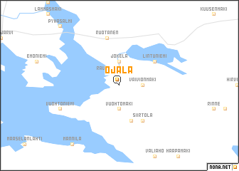 map of Ojala
