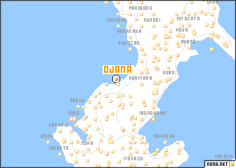 map of Ōjana